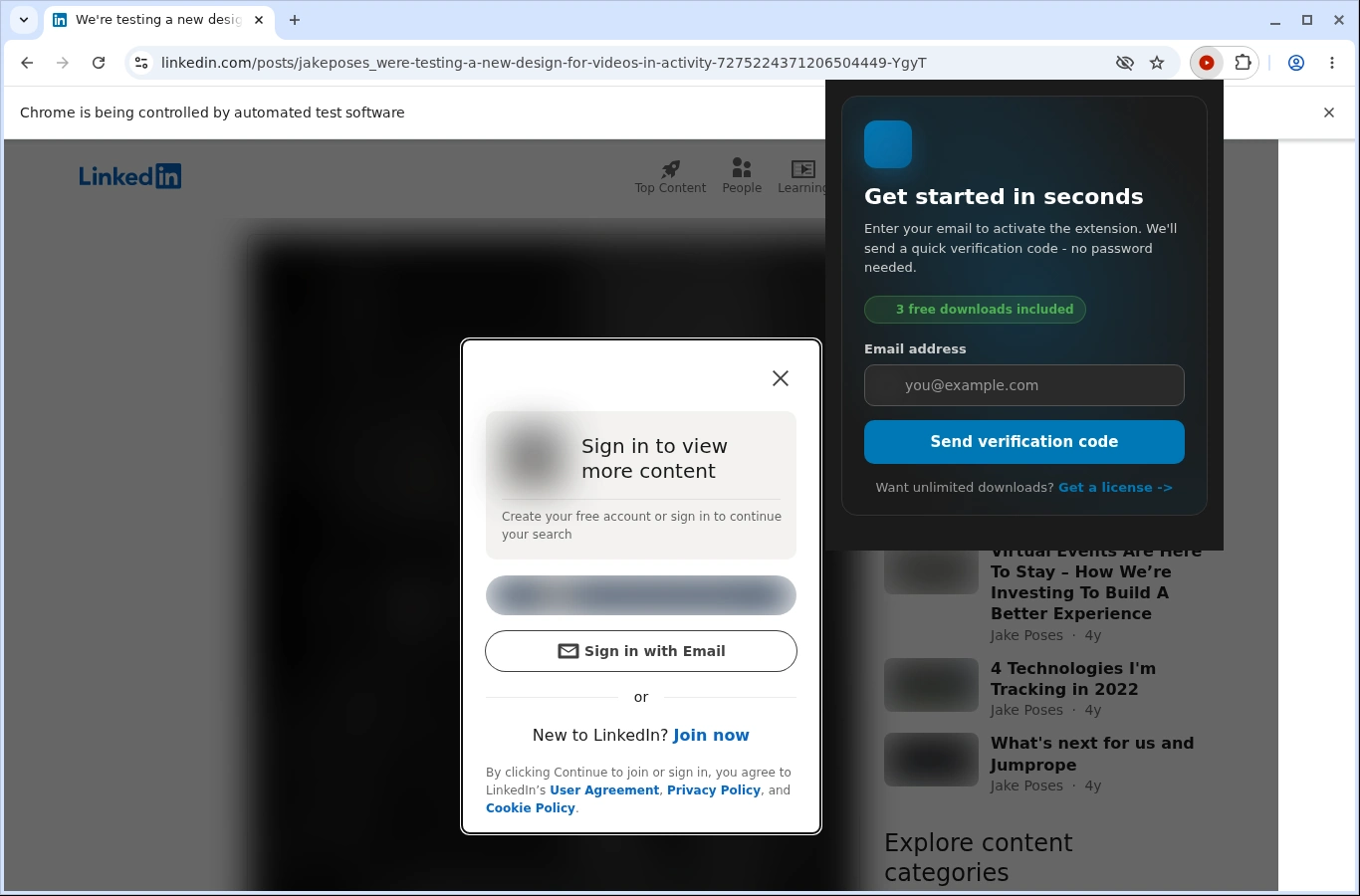LinkedIn Downloader featured image
