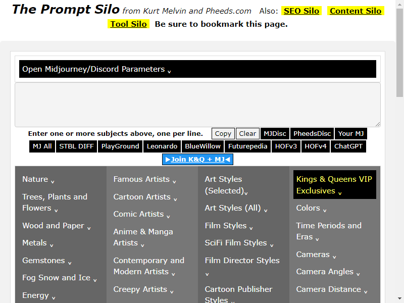 Pheeds Prompt Silo logo